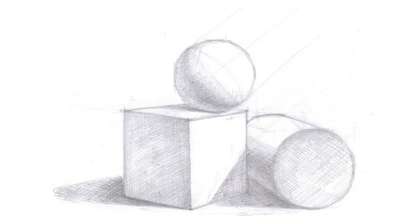 Натюрморт из геометрических тел