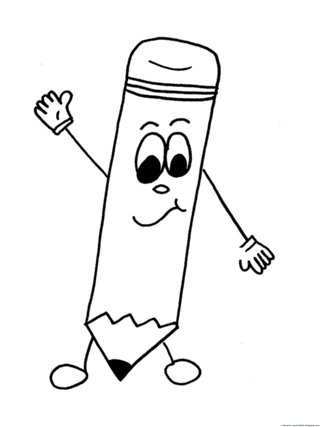 Раскраска с карандашами