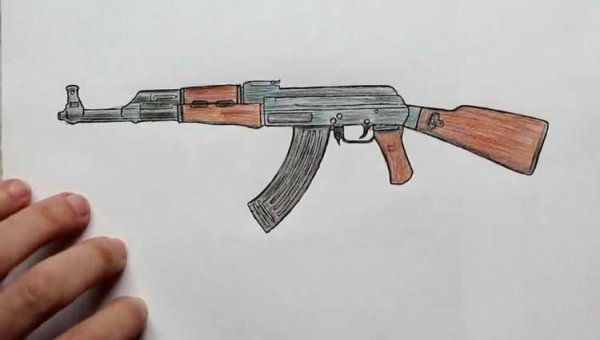 Автомат рисунок легкий