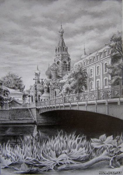 Архитектура Петербурга карандашом