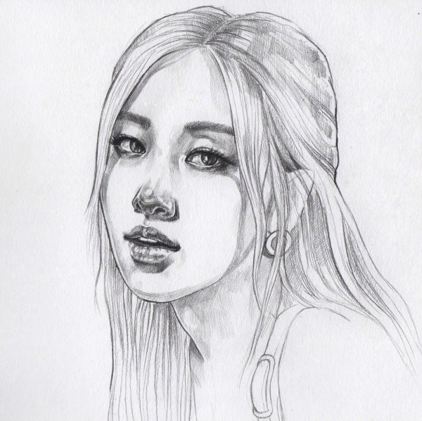 Rose BLACKPINK портрет