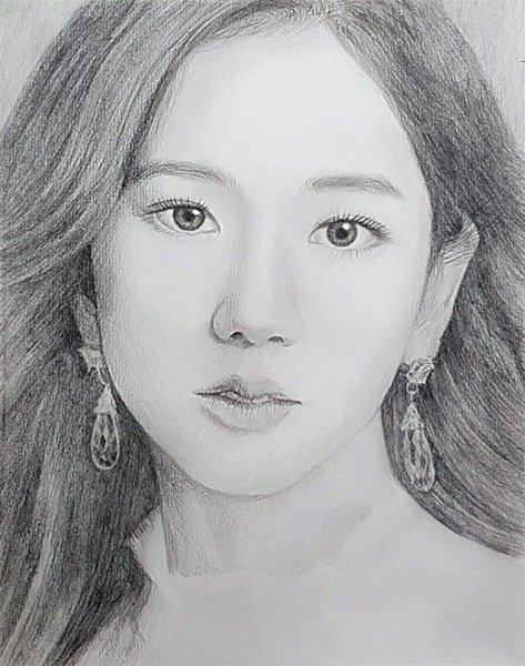 Блэк Пинк портреты Джису