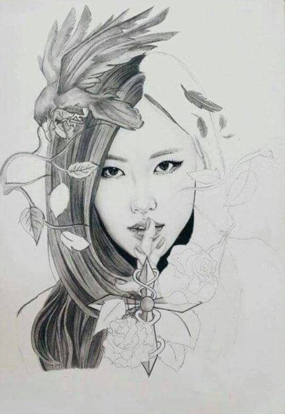 Скетч Дженни Блэк Пинк