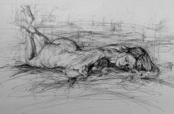 Брэд Питт карандашом