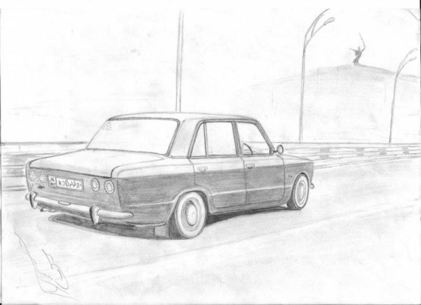 ВАЗ 2107 дрифт корч рисунок