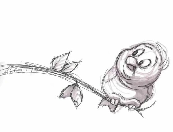 Скетчи карандашом мультяшные