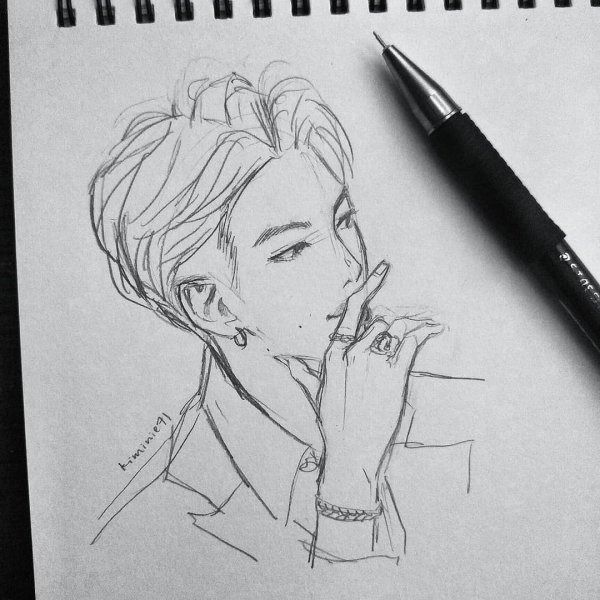 Скетчи БТС Ким Намджун