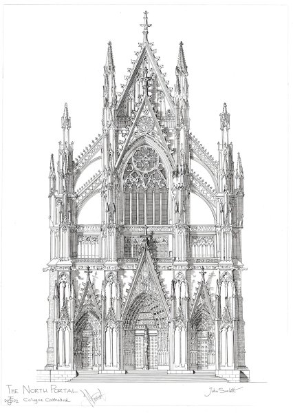 Кельнский собор чертежи