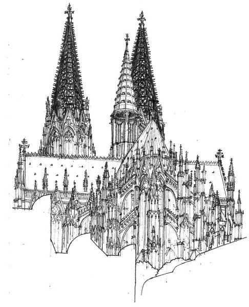 Кёльнский собор вектор