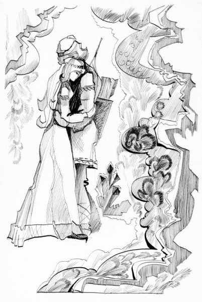 Бажов хозяйка медной горы раскраска