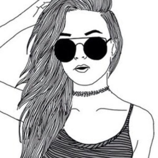 Рисунки девушкарандашом