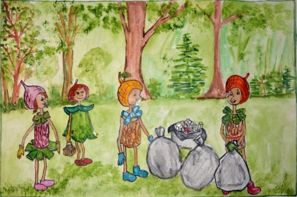 Эколята рисунок для срисовки