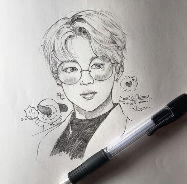 Рисунки БТС Чимин