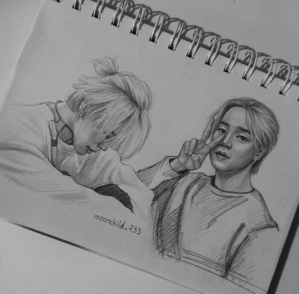 Рисунки БТС Чимин