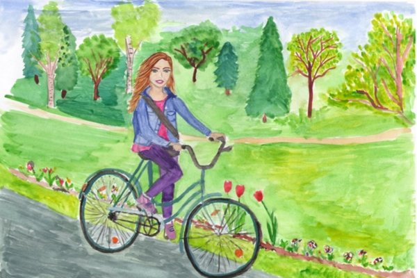 Пейзаж карандашом