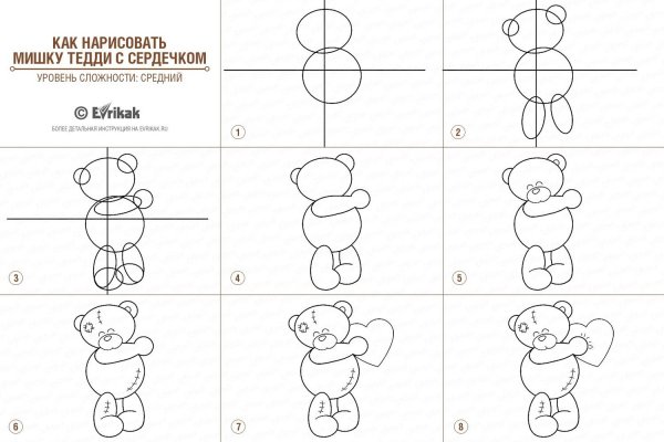 Поэтапное рисование медвежонка