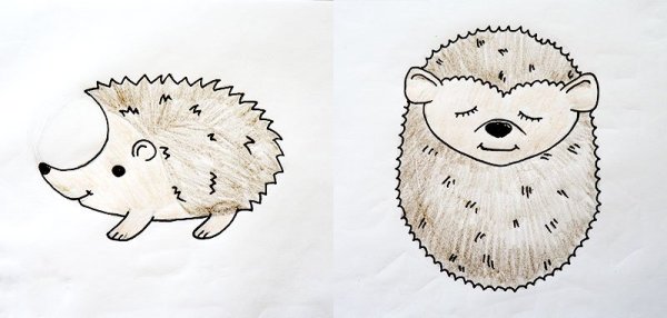 Рисование Ежик