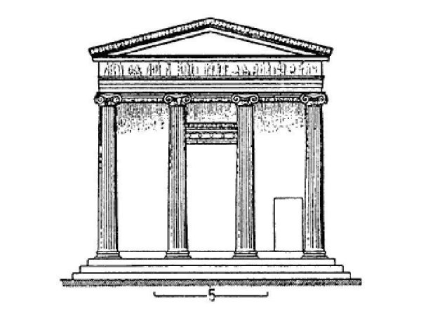 Ионический храм в древней Греции рисунок