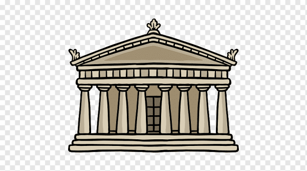 Храм древней Греции нарисова
