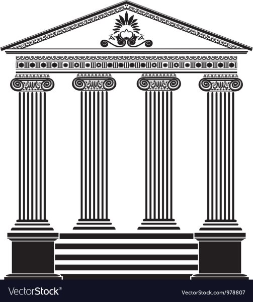 Греческие здания с колоннами