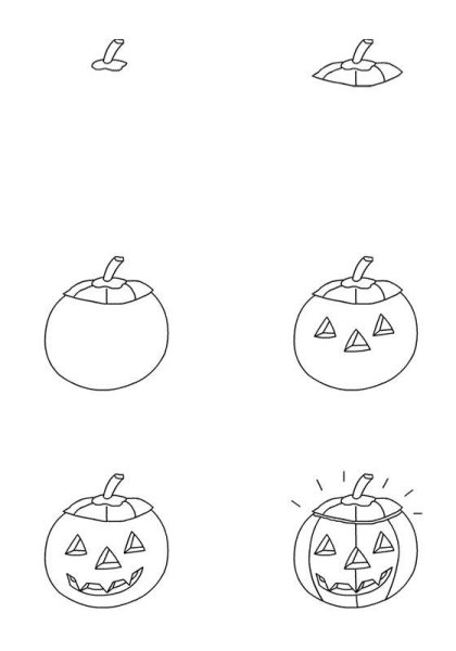 Как рисовать тыкву на Хэллоуин