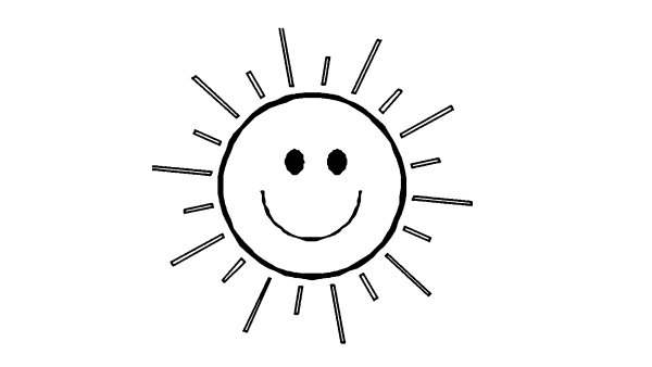 Солнце рисунок простой