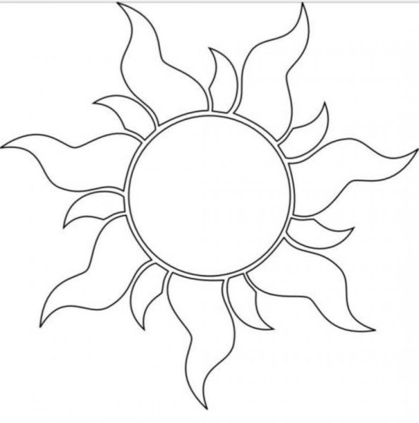 Легкие рисунки солнца
