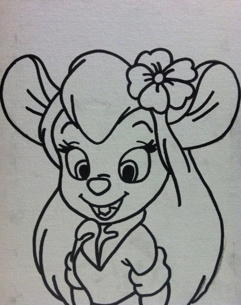 Гайка из чип и Дейл для срисовки