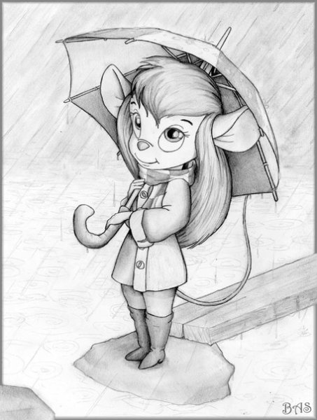 Гаечка из чип и Дейл черно белая