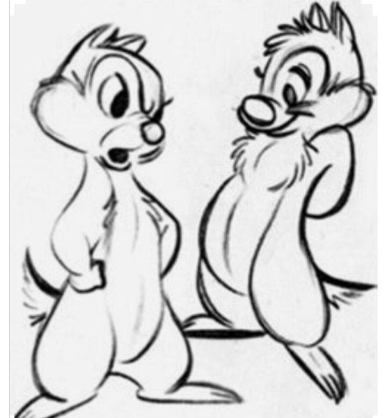 Чип и Дейл карандашом