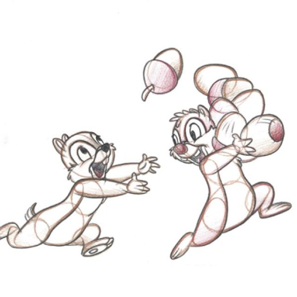 Чип и Дейл эскиз