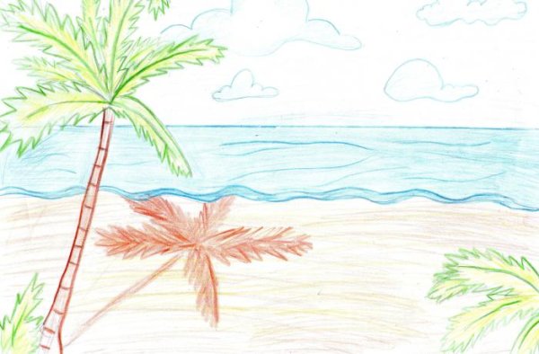 Рисование природы для детей