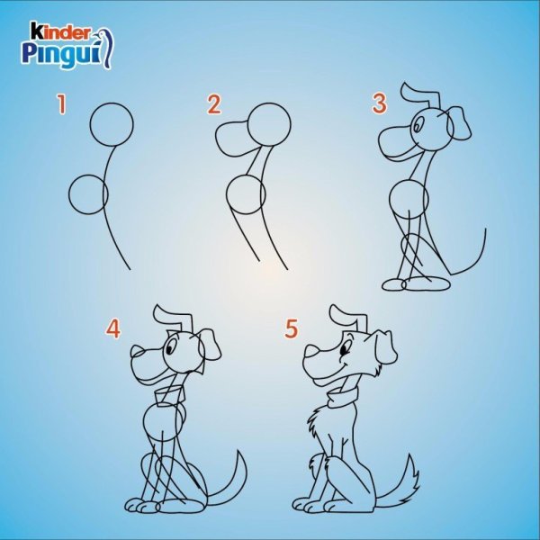 Как нарисовать шарика из Простоквашино