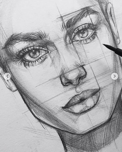 Рисунок осень карандашом