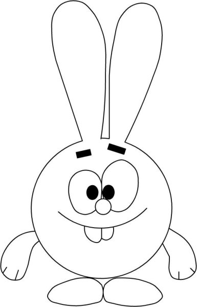 Крош из смешариков рисунок легкий