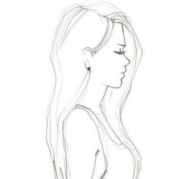 Профиль карандашом для срисовки