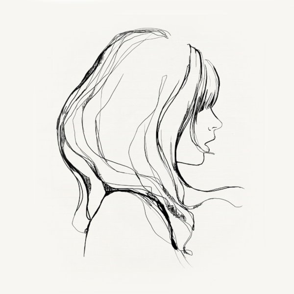 Набросок лица девушки