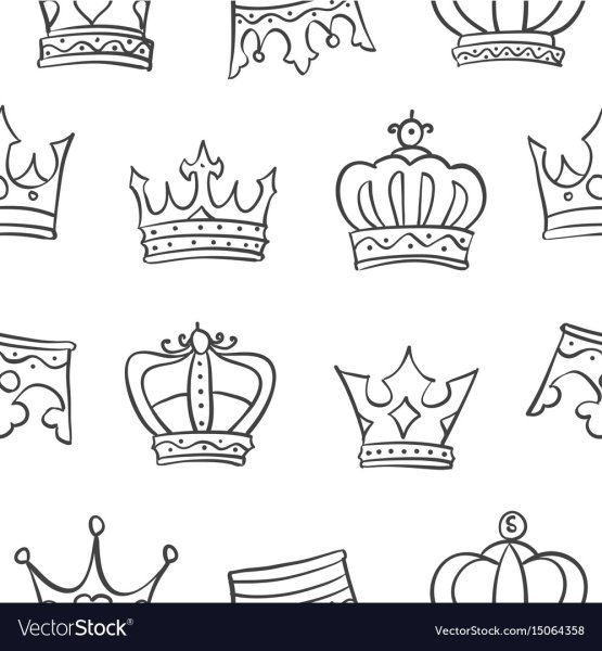 Корона раскраска