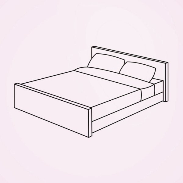 Кровать раскраска