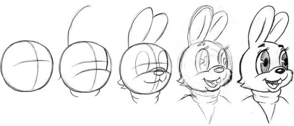 Рисунки для срисовки для детей поэтапно