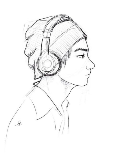 Наушники для срисовки