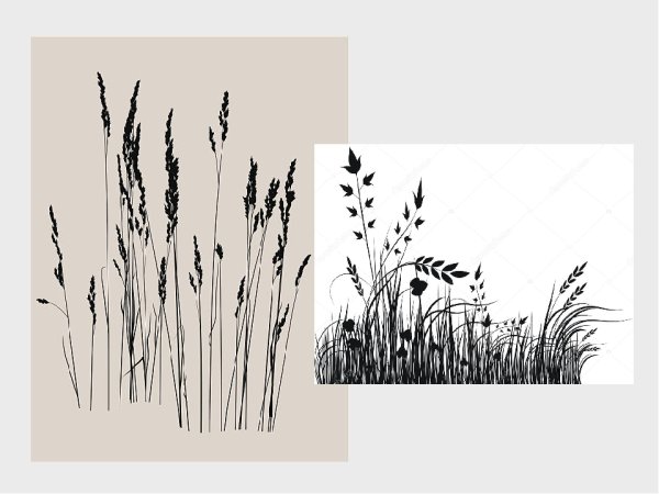 Трава в графике