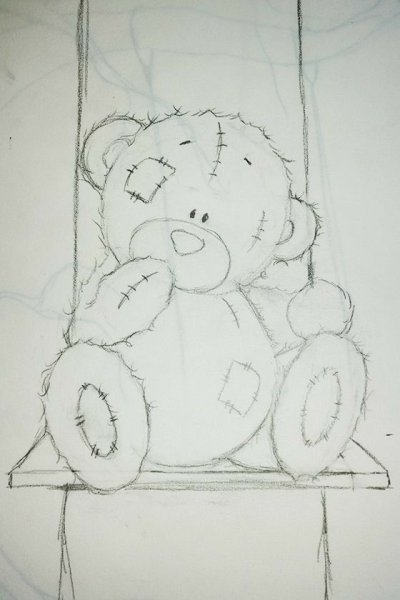 Мягкая игрушка карандашом