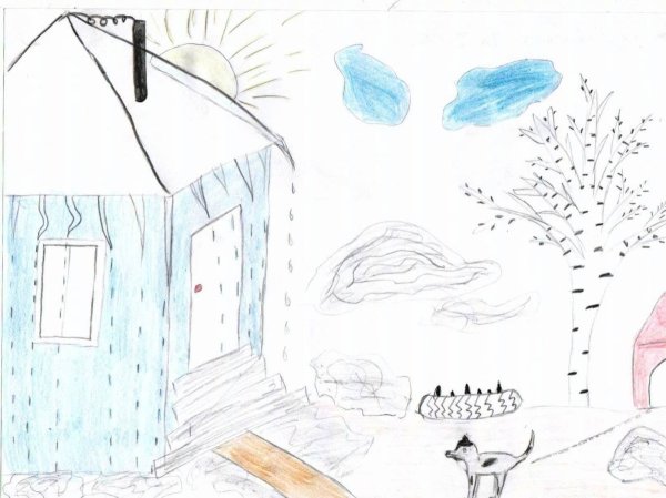 Рисование Весенняя гроза