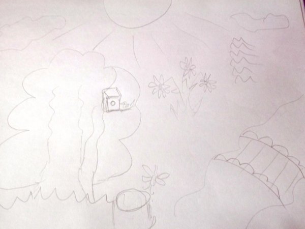 Раскраска осенний лес