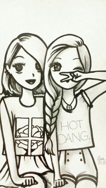 Рисунки для подруги легкие