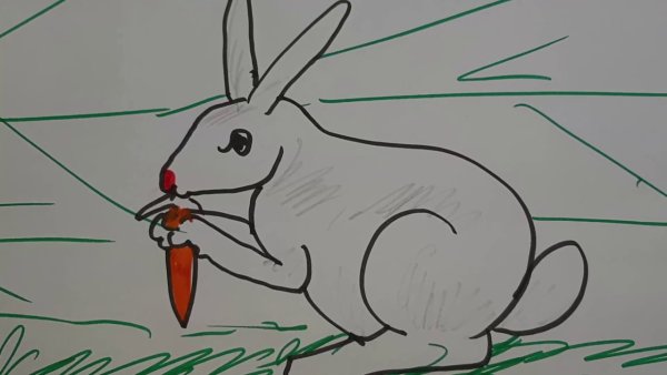 Нарисовать зайца поэтапно