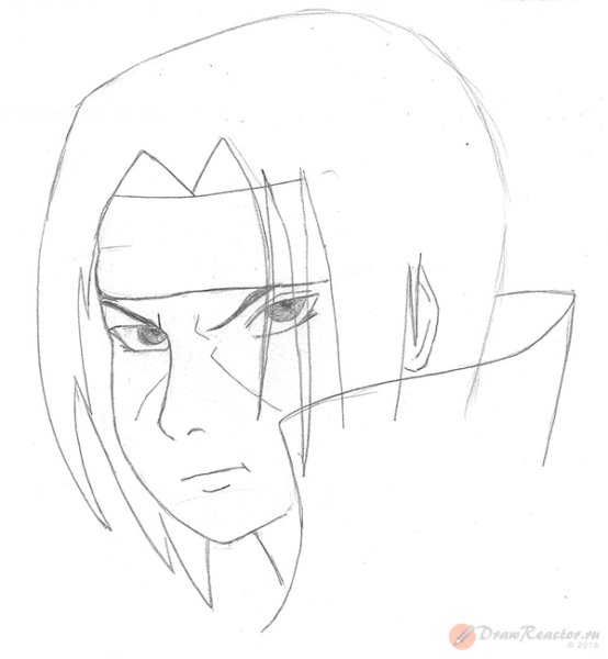 Итачи маленький карандашом