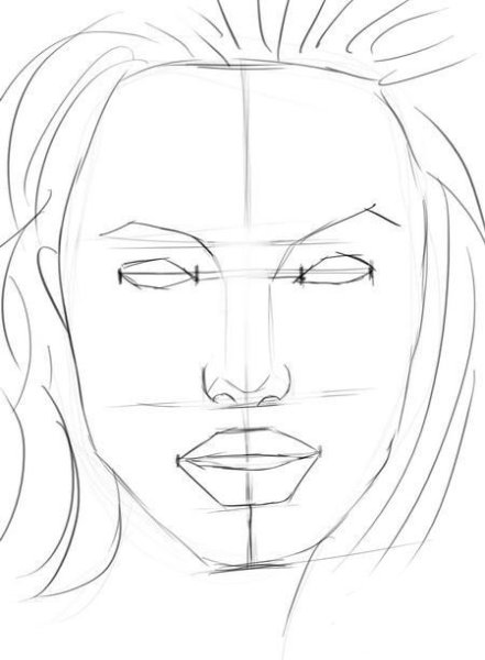 Лицо для срисовки