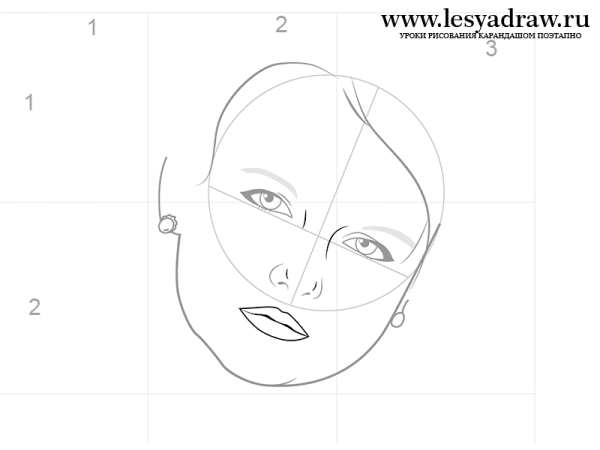 Лицо человека карандашом